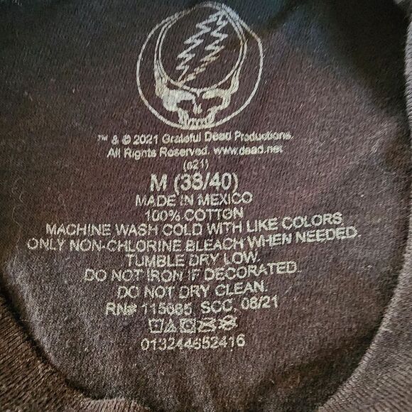 Grateful Dead Dancing Bears 2021 Black Tshirt With Graphics Size Medium - Picture 5 of 7